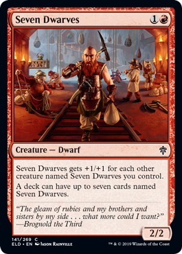 Seven Dwarves - Throne of Eldraine Spoiler