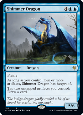 Shimmer Dragon - Throne of Eldraine Spoiler