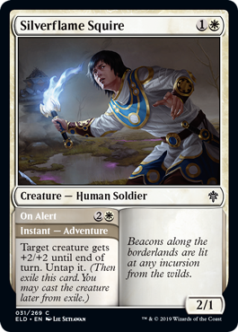 Silverflame Squire - Throne of Eldraine Spoiler