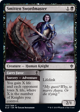 Smitten Swordmaster - Throne of Eldraine Spoiler