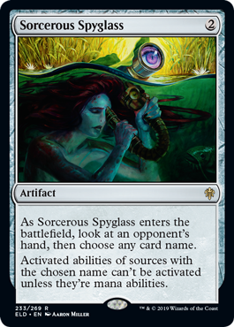 Sorcerous Spyglass - Throne of Eldraine Spoiler