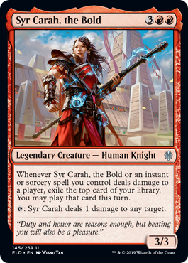 Syr Carah, the Bold - Throne of Eldraine Spoiler