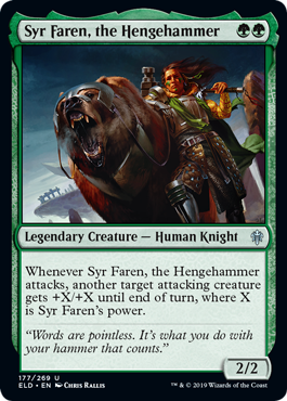 Syr Faren, the Hengehammer - Throne of Eldraine Spoiler