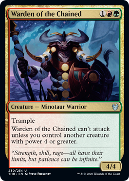 Warden of the Chained - Theros Beyond Death Spoiler