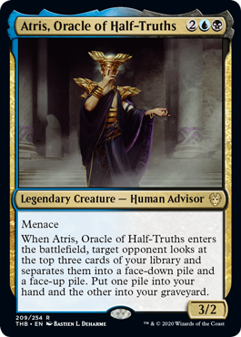 Atris, Oracle of Half-Truths - Theros Beyond Death Spoiler