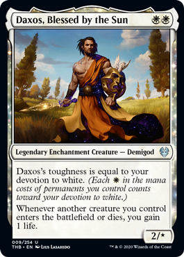 Daxos, Blessed by the Sun - Theros Beyon Death Spoiler