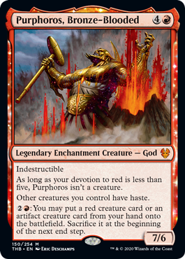 Purphoros, Bronze-Blooded - Theros Beyond Death Spoiler