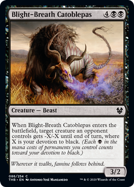 Blight-Breath Catoblepas - Theros Beyond Death Spoiler