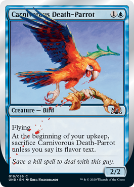 Carnivorous Death-Parrot - Unsanctioned Spoiler