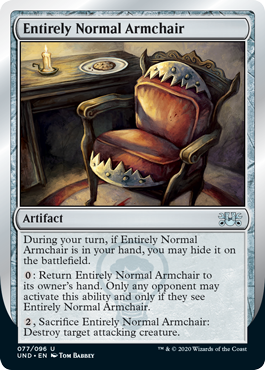 Entirely Normal Armchair - Unsanctioned Spoiler