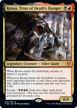 Kroxa, Titan of Death's Hunger - Theros Beyond Death Spoiler