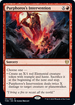 Purphoros's Intervention - Theros Beyond Death Spoiler