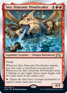 Stet, Draconic Proofreader - Unsanctioned Spoiler