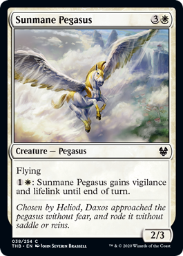 Sunmane Pegasus - Theros Beyond Death Spoiler