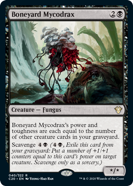 Boneyard Mycodrax - Commander 2020 Spoiler