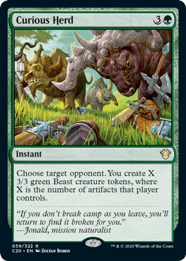 Curious Herd - Commander 2020 Spoiler