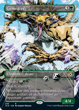 Gemrazer - Ikoria Variants Spoiler