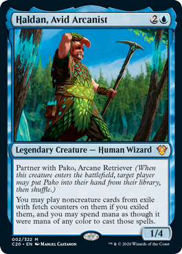 Haldan, Avid Arcanist - Commander 2020 Spoiler