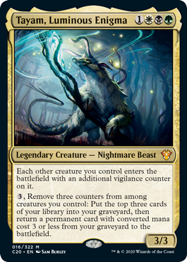 Tayam, Luminous Enigma - Commander 2020 Spoiler