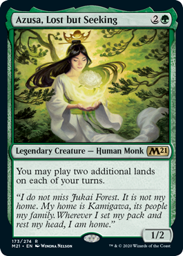 Azusa, Lost but Seeking - Core Set 2021 Spoiler