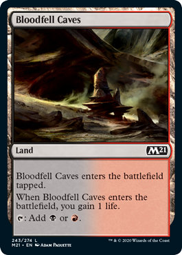 Bloodfell Caves - Core Set 2021 Spoiler