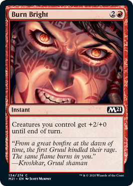 Burn Bright - Core Set 2021 Spoiler