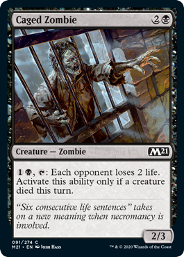 Caged Zombie - Core Set 2021 Spoiler