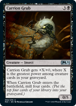 Carrion Grub - Core Set 2021 Spoiler