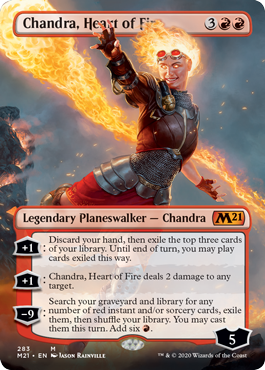 Chandra, Heart of Fire (Variant) - Core Set 2021 Spoiler