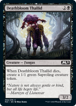 Deathbloom Thallid - Core Set 2021 Spoiler