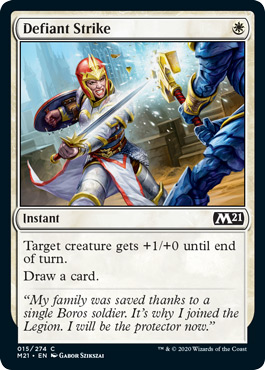 Defiant Strike - Core Set 2021 Spoiler