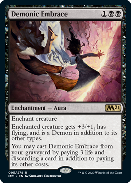 Demonic Embrace - Core Set 2021 Spoiler