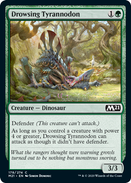 Drowsing Tyrannodon - Core Set 2021 Spoiler