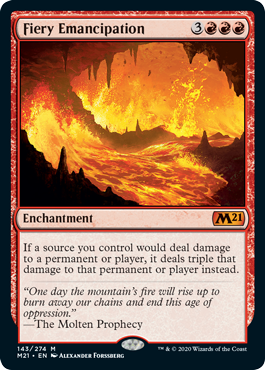 Fiery Emancipation - Core Set 2021 Spoiler