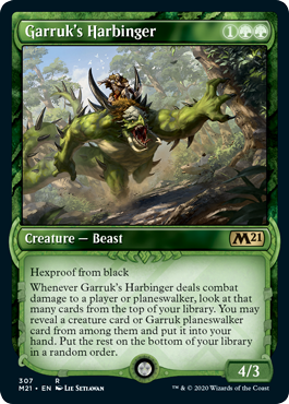 Garruk's Harbinger (Variant) - Core Set 2021 Spoiler