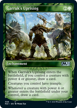 Garruk's Uprising (Variant) - Core Set 2021 Spoiler