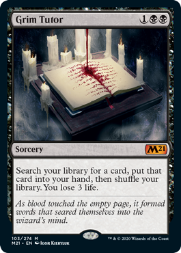 Grim Tutor - Core Set 2021 Spoiler