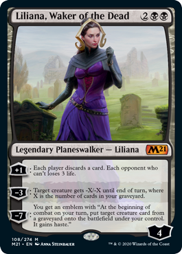 Liliana, Waker of the Dead - Core Set 2021 Spoiler