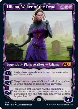 Liliana, Walker of the Dead (Variant) - Core 2021 Spoiler