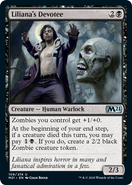 Liliana's Devotee - Core Set 2021 Spoiler