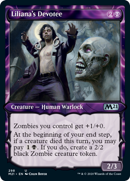 Liliana's Devotee (Variant) - Core Set 2021 Spoiler