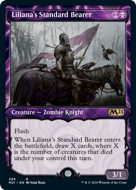 Liliana's Standard Bearer (Variant) - Core Set 2021 Spoiler