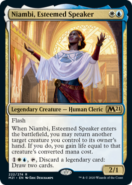 Niambi, Esteemed Speaker - Core Set 2021 Spoiler