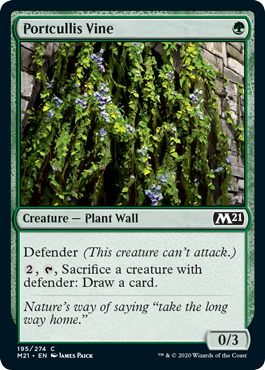 Portcullis Vine - Core Set 2021 Spoiler