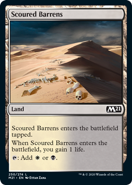 Scoured Barrens - Core Set 2021 Spoiler