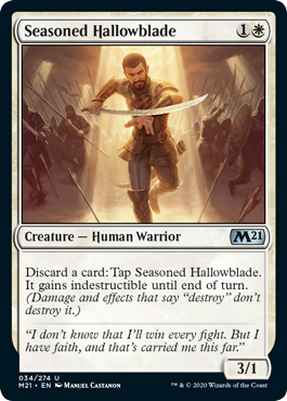 Seasoned Hallowblade - Core Set 2021 Spoiler