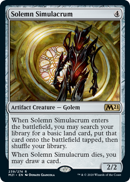 Solemn Simulacrum - Core Set 2021 Spoiler