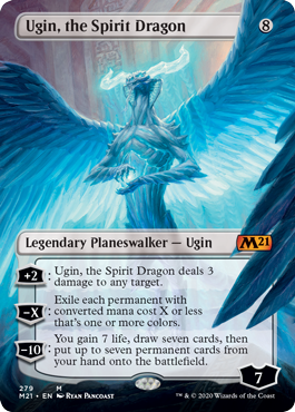 Ugin, the Spirit Dragon (Borderless) - Core Set 2021 Spoiler