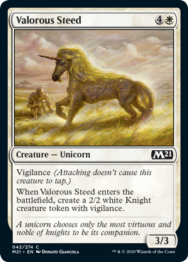 Valorous Steed - Core Set 2021 Spoiler