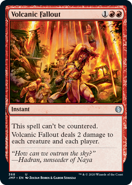 Volcanic Fallout - Jumpstart Spoiler